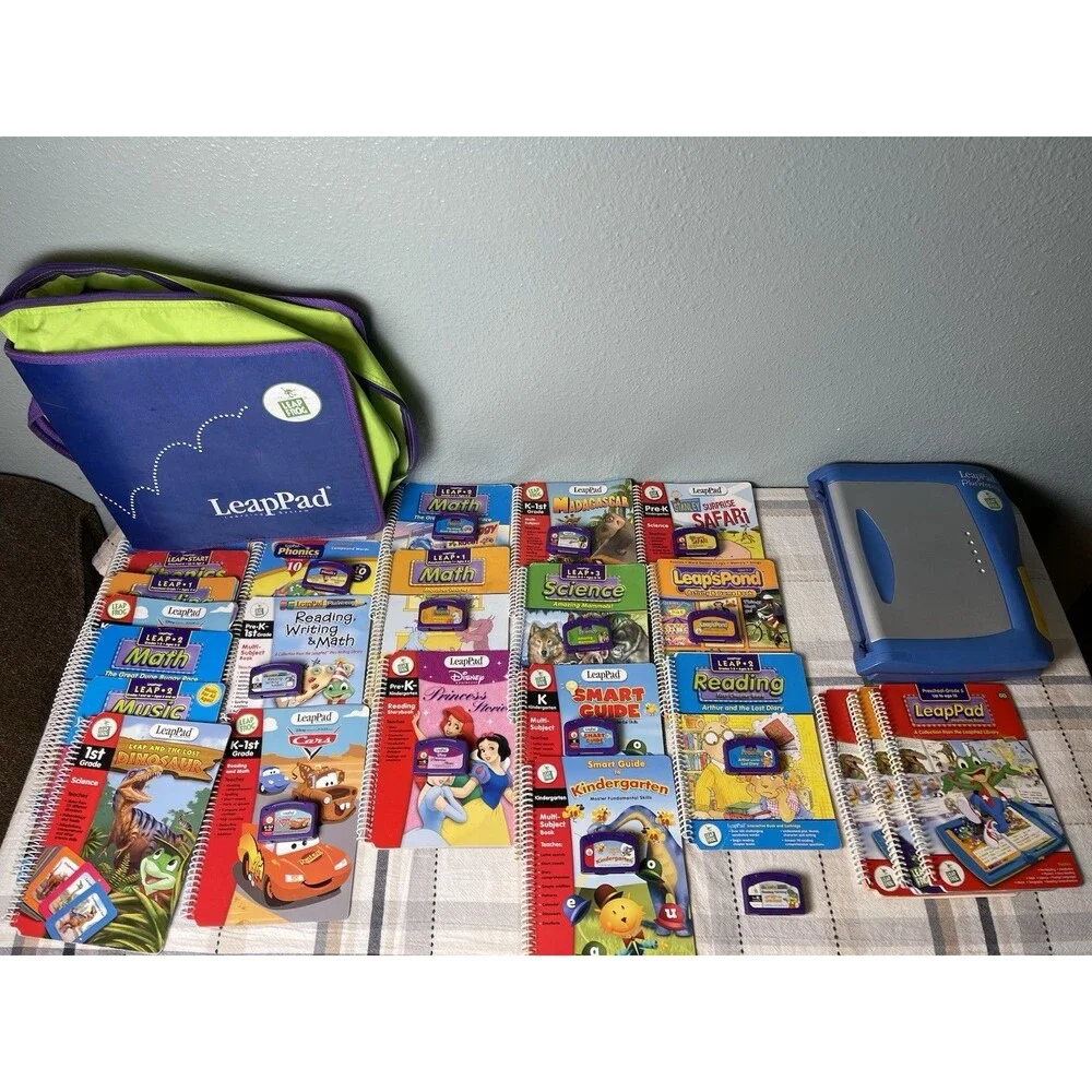 Leapfrog LeapPad Plus Writing Learning System 13 Books & Cartridges,10 Add Books